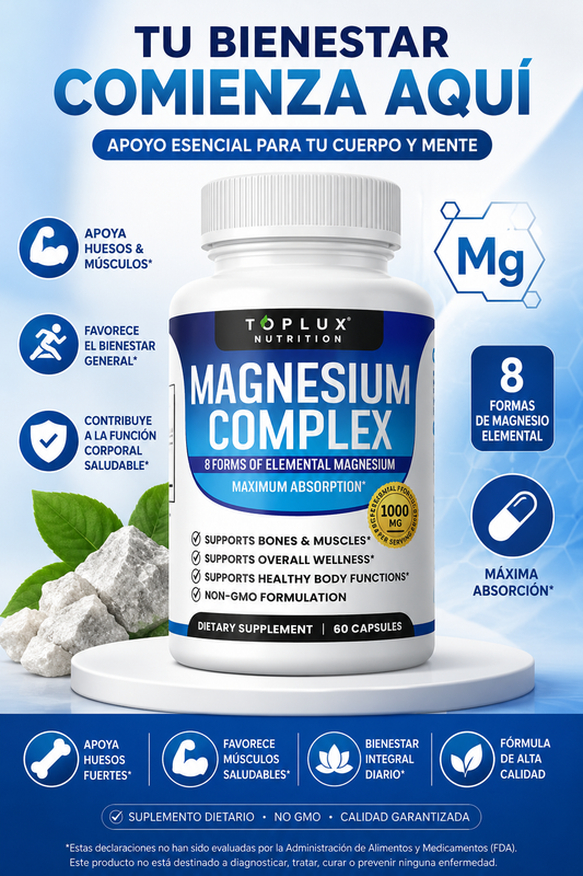 Suplemento Magnesio 8 En 1